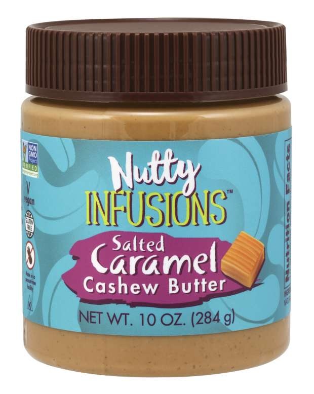 slide 1 of 1, NOW Foods Nutty Infusions Cashew Butter, Salted Caramel, 10 oz