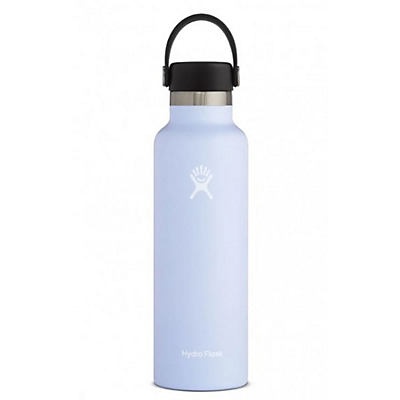 slide 1 of 1, Hydro Flask Standard Mouth Water Bottle With Flex Cap, Fog, 21 oz