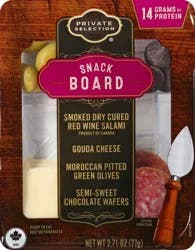 Private Selection Smoked Dry Cured Red Wine Salami Snack Board 2.71 oz