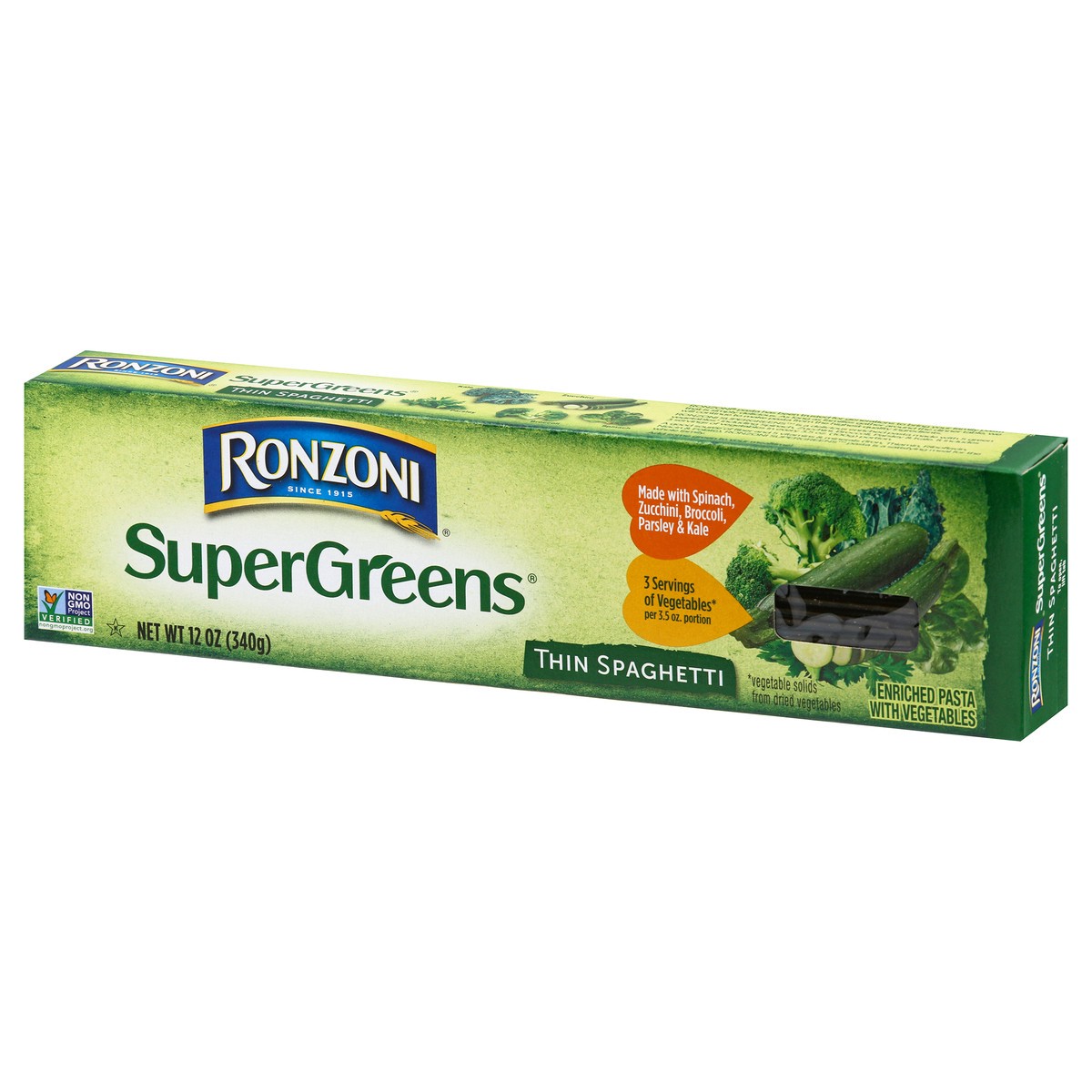 slide 10 of 11, Ronzoni Thin Supergreens Spaghetti, 12 oz