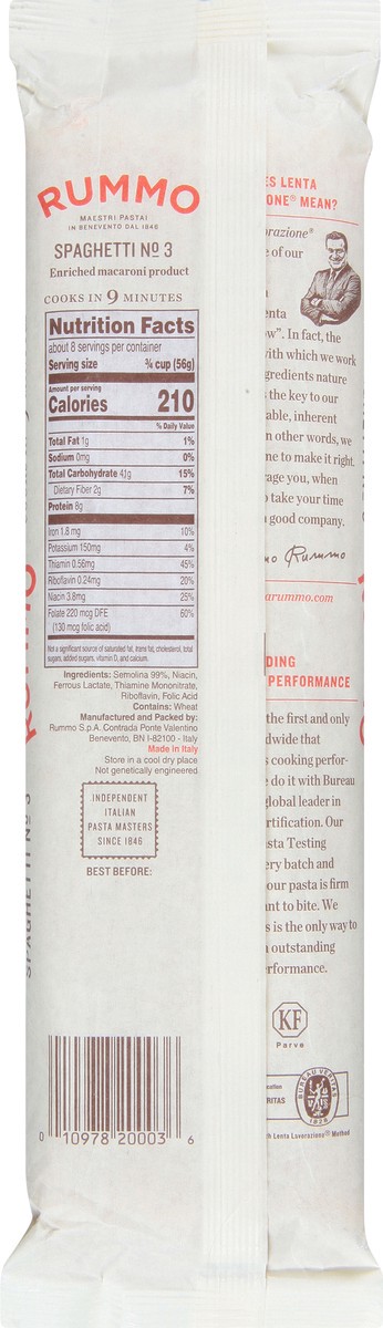 slide 5 of 9, Rummo No. 3 Spaghetti 1 lb, 1 lb