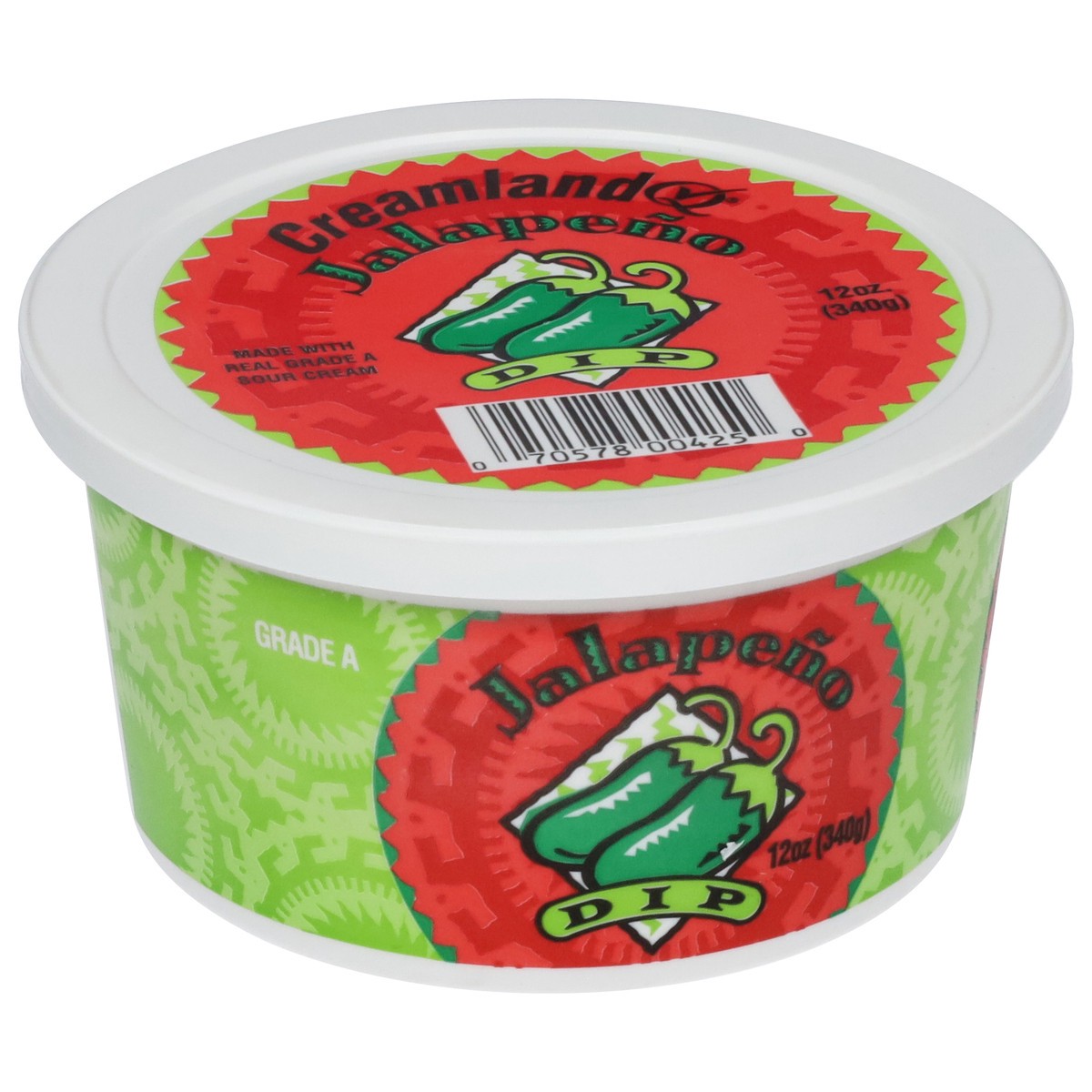 slide 4 of 13, Creamland Jalapeno Dip 12 oz, 12 oz