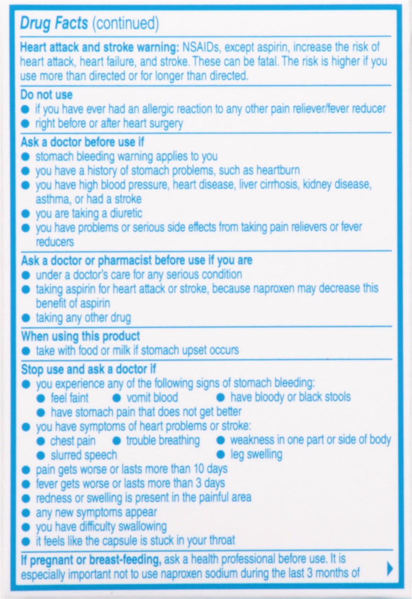 slide 6 of 11, Aleve Liquid Gels Pain Reliever/Fever Reducer 20 Capsules, 20 ct