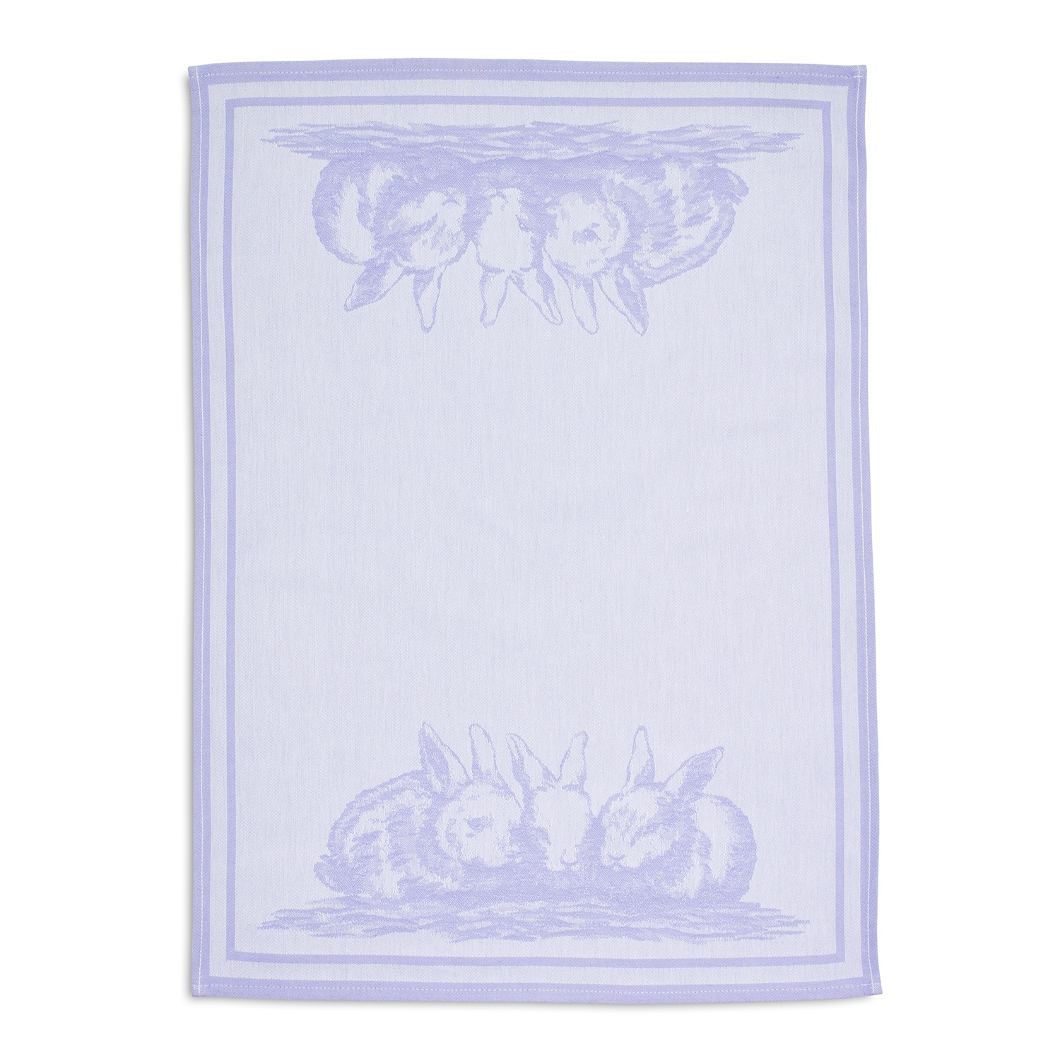 slide 1 of 1, Sur La Table Purple Bunny Jacquard Towel, 27.5 in x 19.5 in