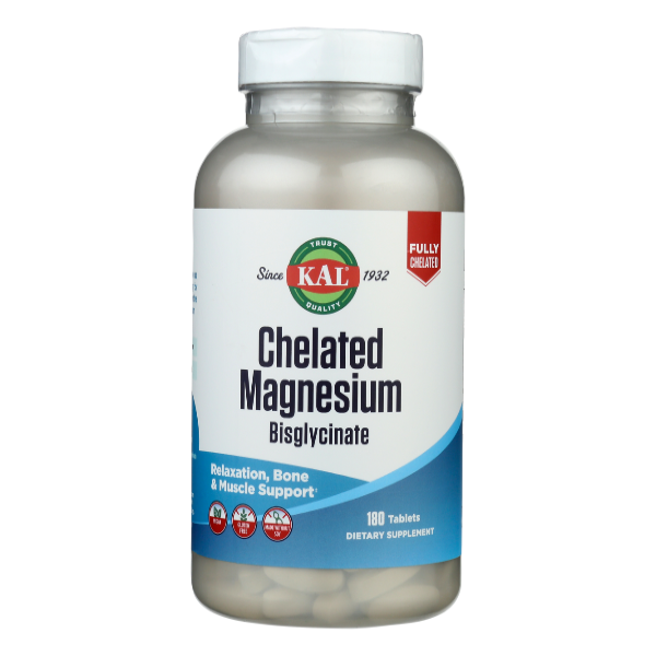 slide 1 of 1, Kal Chelated Magnesium Bisglycinate, 1 ct