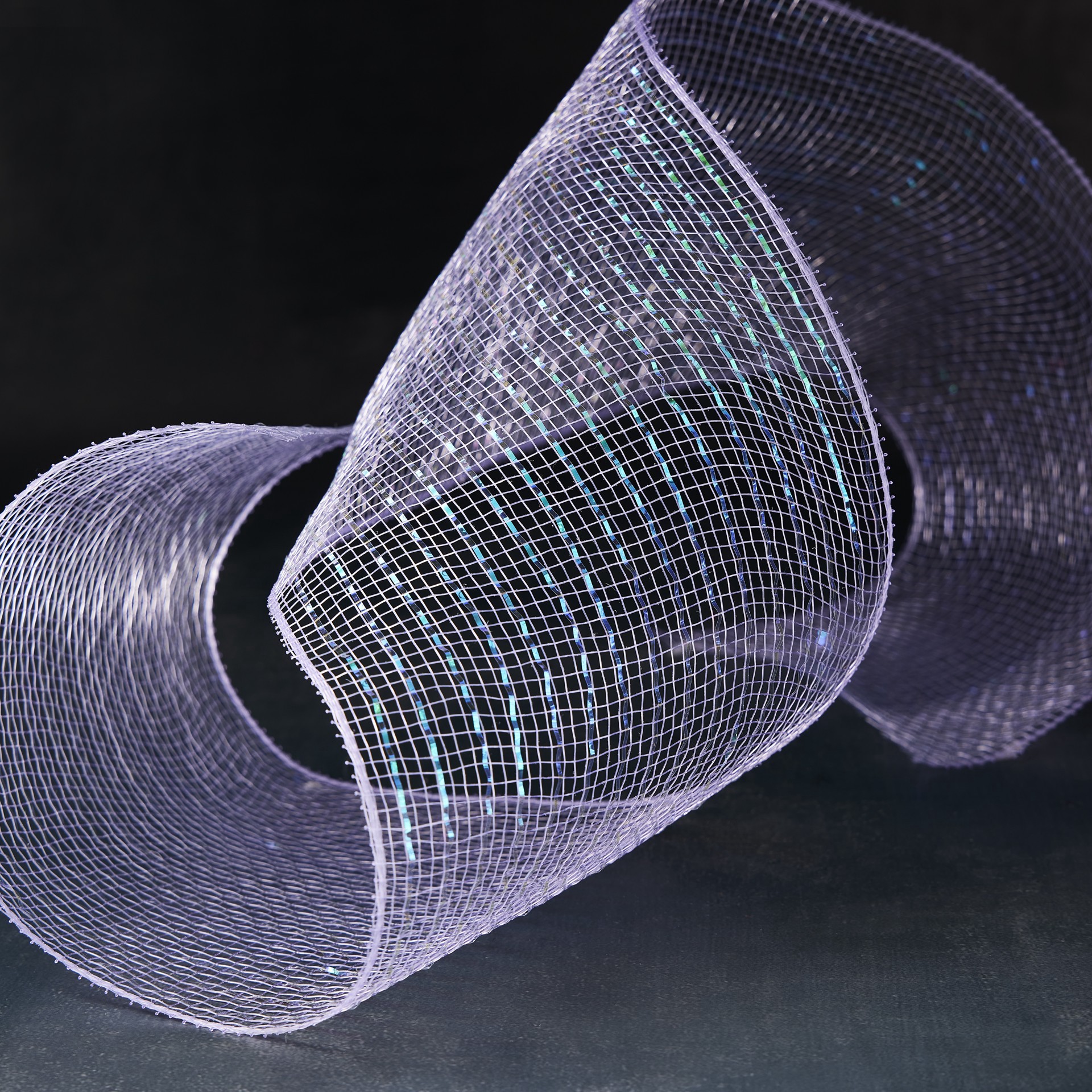 slide 3 of 3, 5.5" X 45ft. Lavender Mesh Ribbon By Celebrate It, 5.5 in x 45 ft