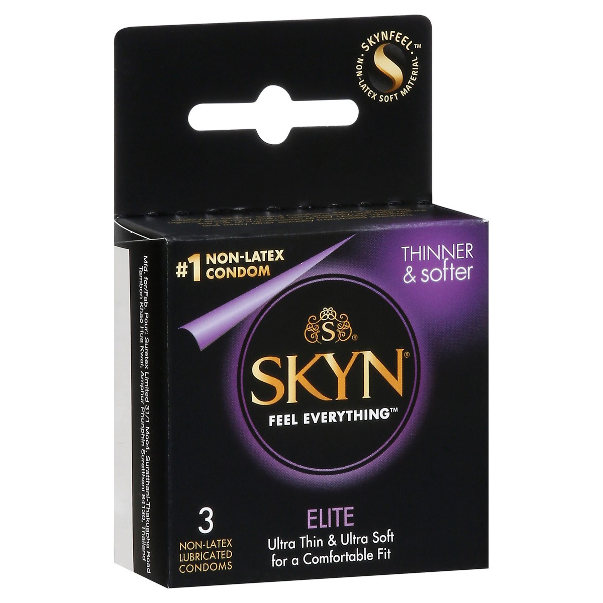 slide 7 of 12, SKYN Feel Everything Elite Non-Latex Lubricated Condoms 3 ea, 3 ct