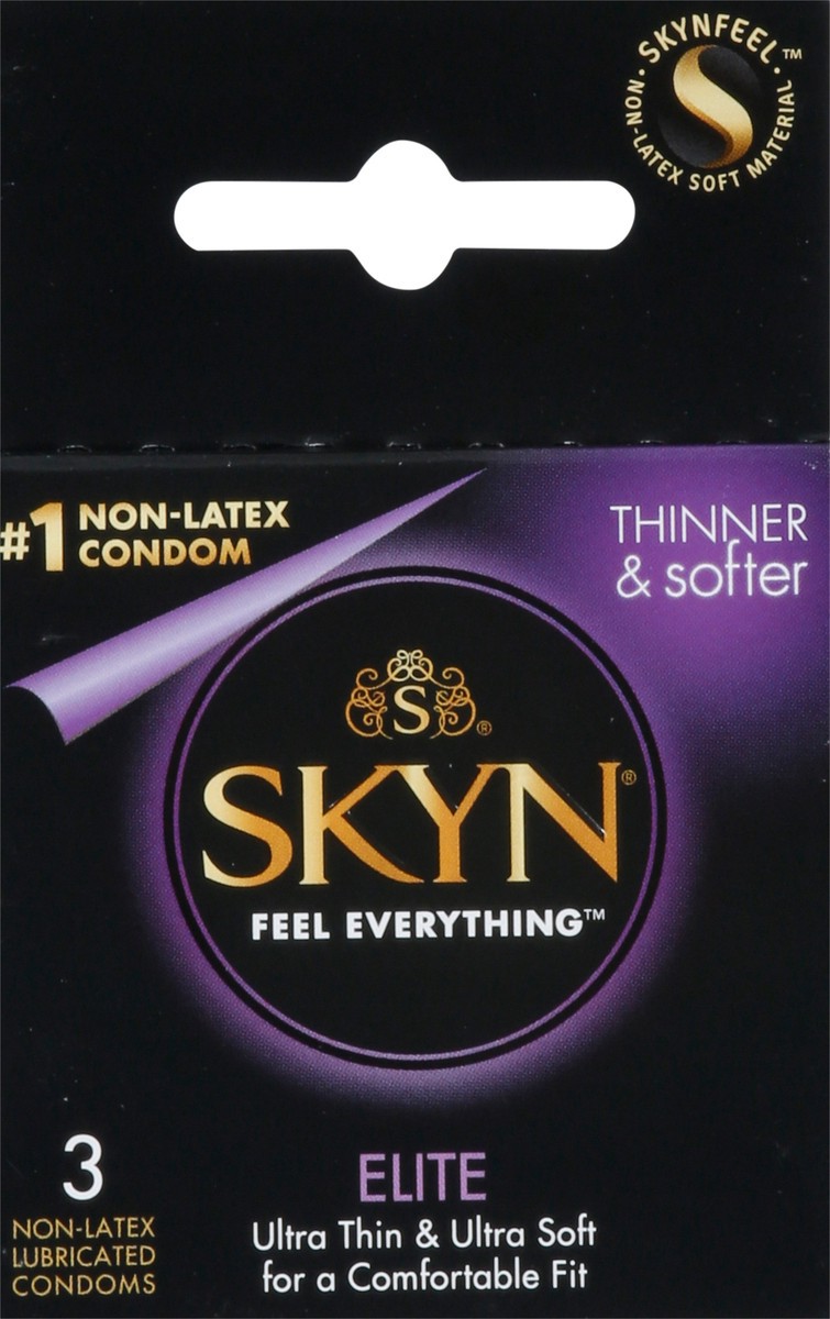 slide 8 of 12, SKYN Feel Everything Elite Non-Latex Lubricated Condoms 3 ea, 3 ct