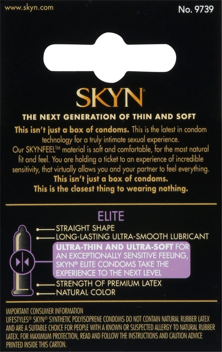 slide 2 of 12, SKYN Feel Everything Elite Non-Latex Lubricated Condoms 3 ea, 3 ct