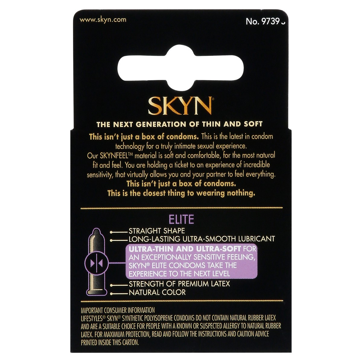 slide 5 of 12, SKYN Feel Everything Elite Non-Latex Lubricated Condoms 3 ea, 3 ct