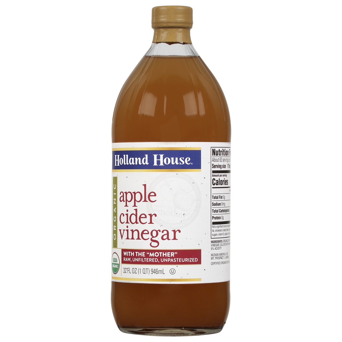 slide 5 of 11, Holland House Organic Apple Cider Vinegar 32 fl oz, 32 fl oz