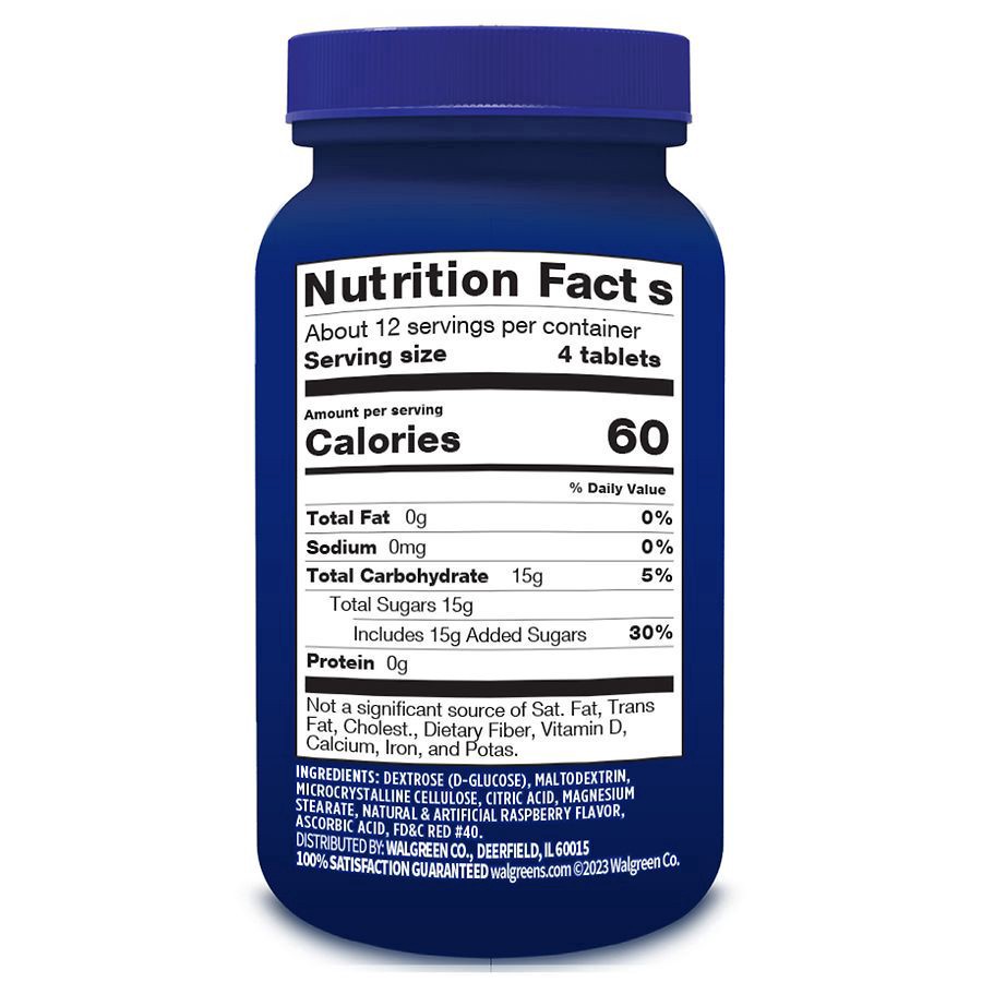 slide 4 of 5, Walgreens Glucose Tablets Raspberry, 50 ct