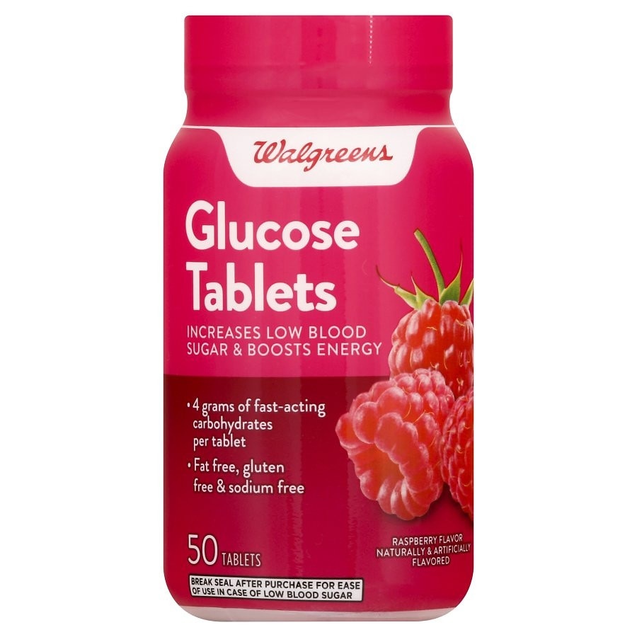 slide 1 of 1, Walgreens Glucose Tablets Raspberry, 50 ct