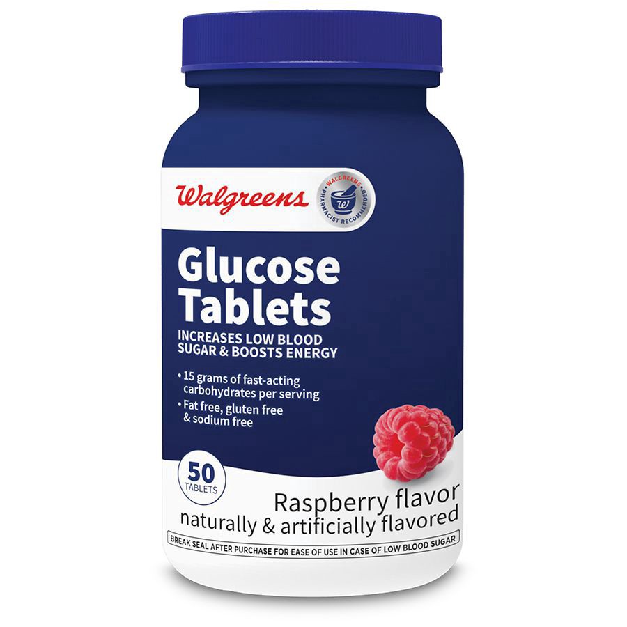 slide 1 of 5, Walgreens Glucose Tablets Raspberry, 50 ct