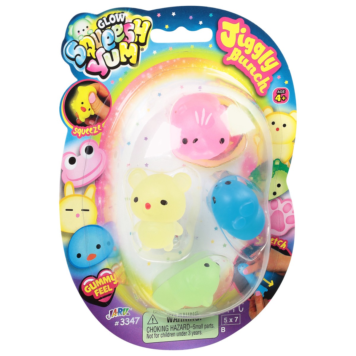 slide 8 of 9, Ja-Ru Squeesh Yum Age 4+ Jiggly Bunch 4 ea, 4 ct