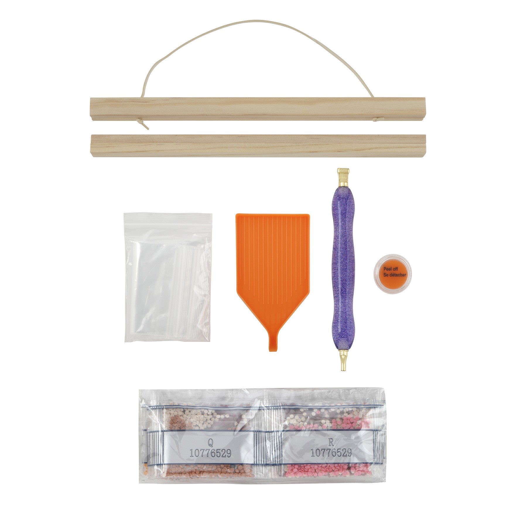 slide 2 of 4, 8" X 10" Moon Bats Diamond Art Kit With Magnetic Frame By Make Market, 8 in x 10 in