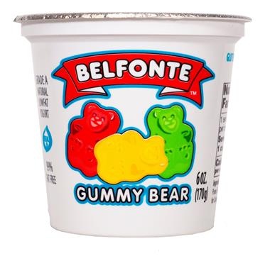 slide 1 of 1, Belfonte Lowfat Gummy Bear Yogurt - 6 oz, 6 oz