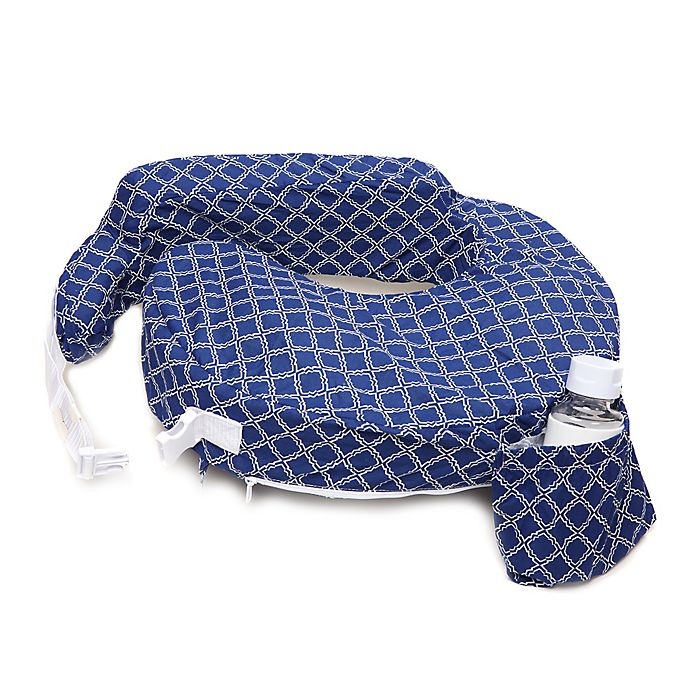 slide 1 of 4, My Brest Friend Original Nursing Pillow - Navy Kaleidoscope, 1 ct