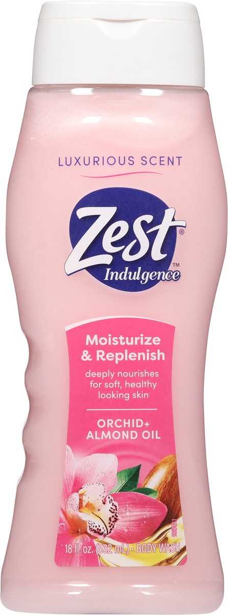 slide 2 of 12, Zest Orchid + Almond Oil Body Wash 18 fl oz, 18 fl oz