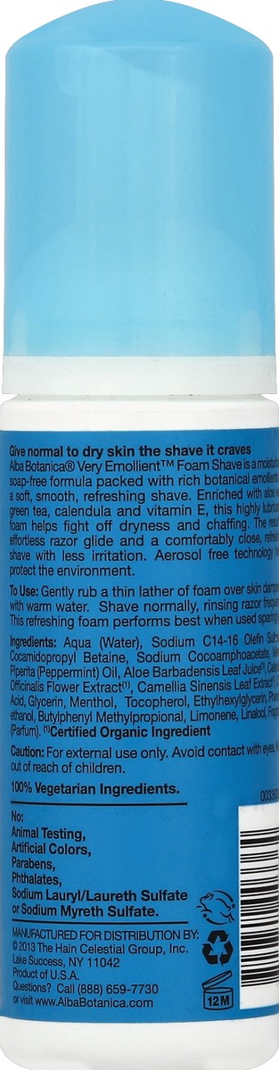 slide 6 of 6, Alba Botanica Foam Shave 5 oz, 5 oz