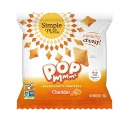 Simple Mills Cheddar Pop Mmms Crackers - 0.7oz