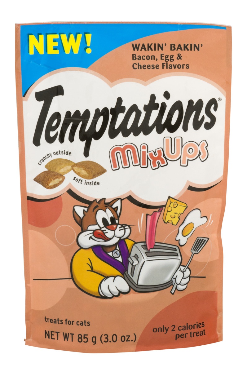slide 1 of 1, Temptations Mixups Treats For Cats Wakin Bakin Flavor 3 Ounces, 3 oz