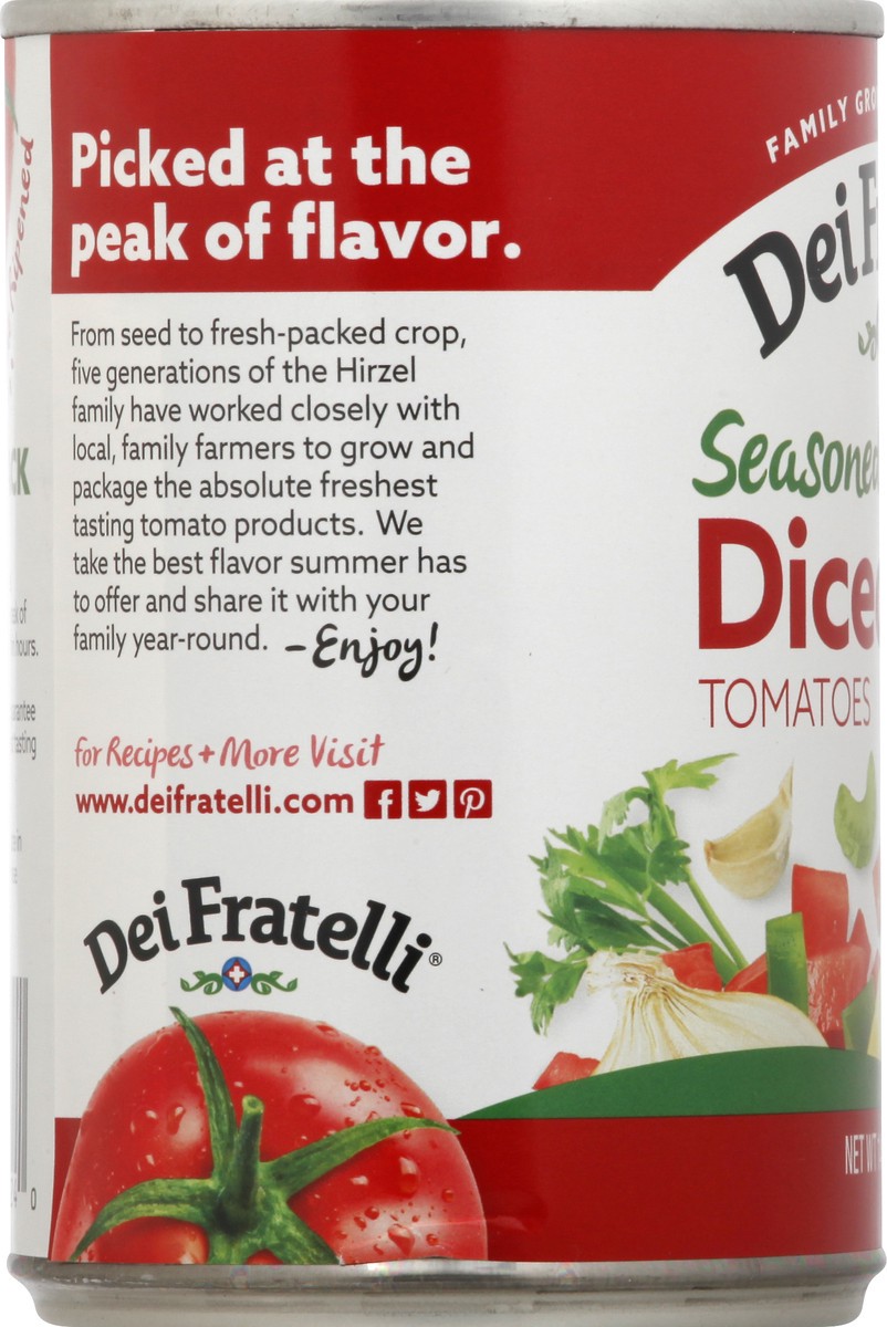 slide 2 of 13, Dei Fratelli Seasoned Diced Tomatoes 14.5 oz, 14.5 oz