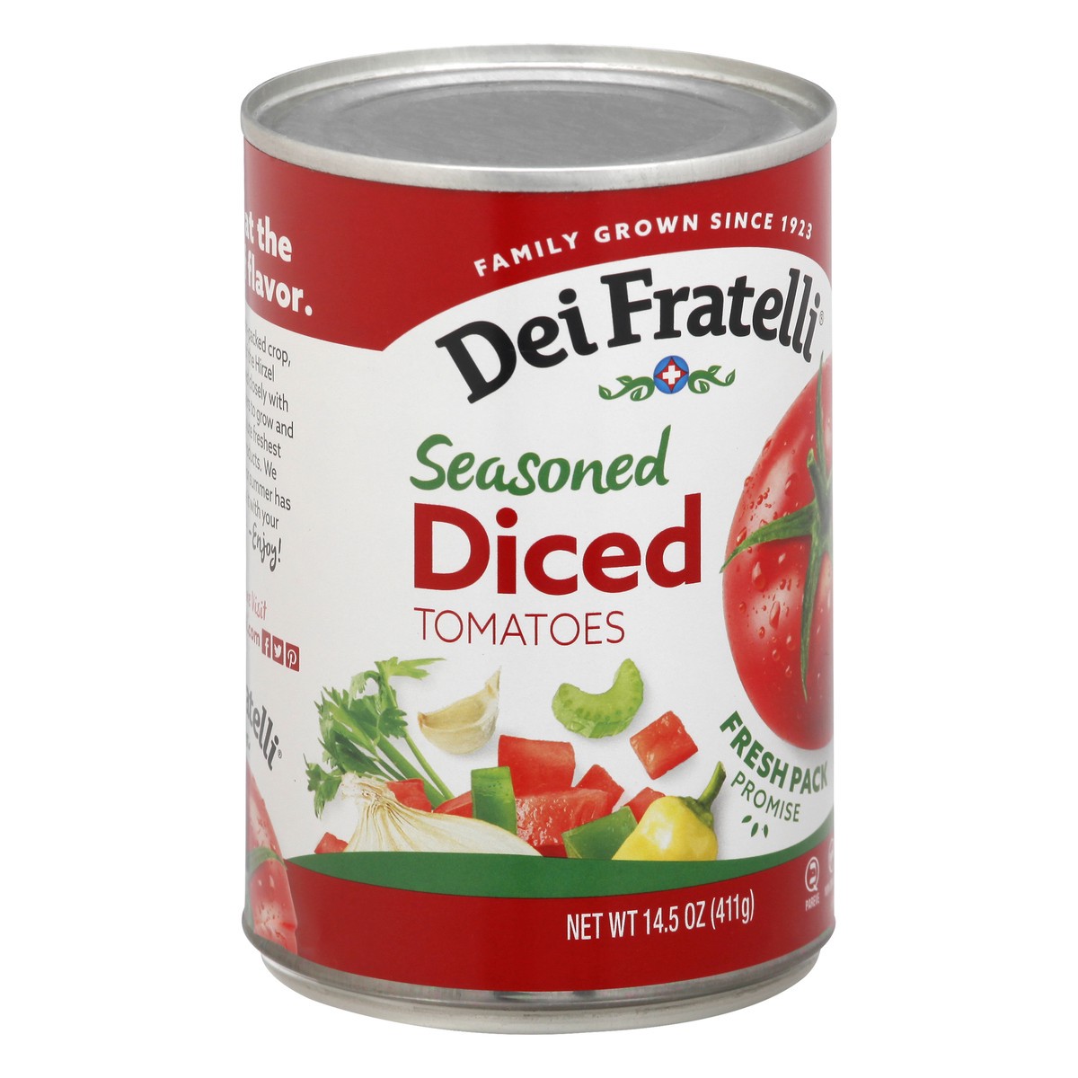 slide 6 of 13, Dei Fratelli Seasoned Diced Tomatoes 14.5 oz, 14.5 oz