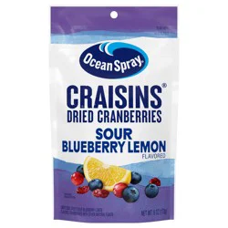 Ocean Spray 6oz Craisins Dried Cranberries- Sour Blueberry Lemon Flavor