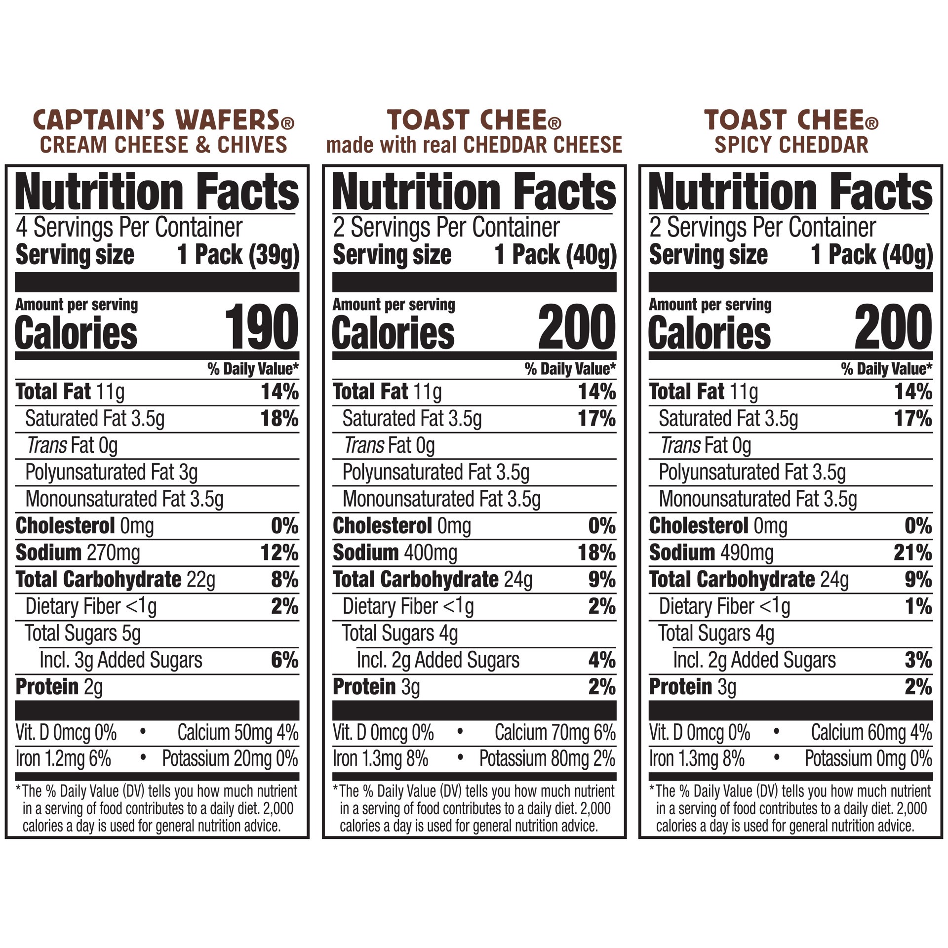 slide 3 of 5, Lance Sandwich Crackers, Cheese Lovers Variety Pack, 8 Individual Packs, 6 Sandwiches Each, 11.1 oz