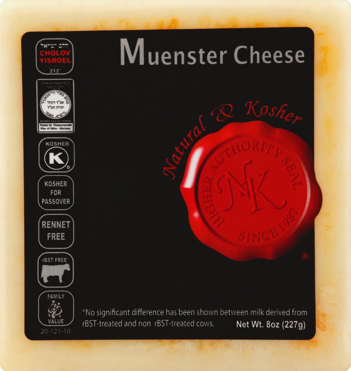 slide 4 of 5, Natural & Kosher Muenster Cheese, 8 oz