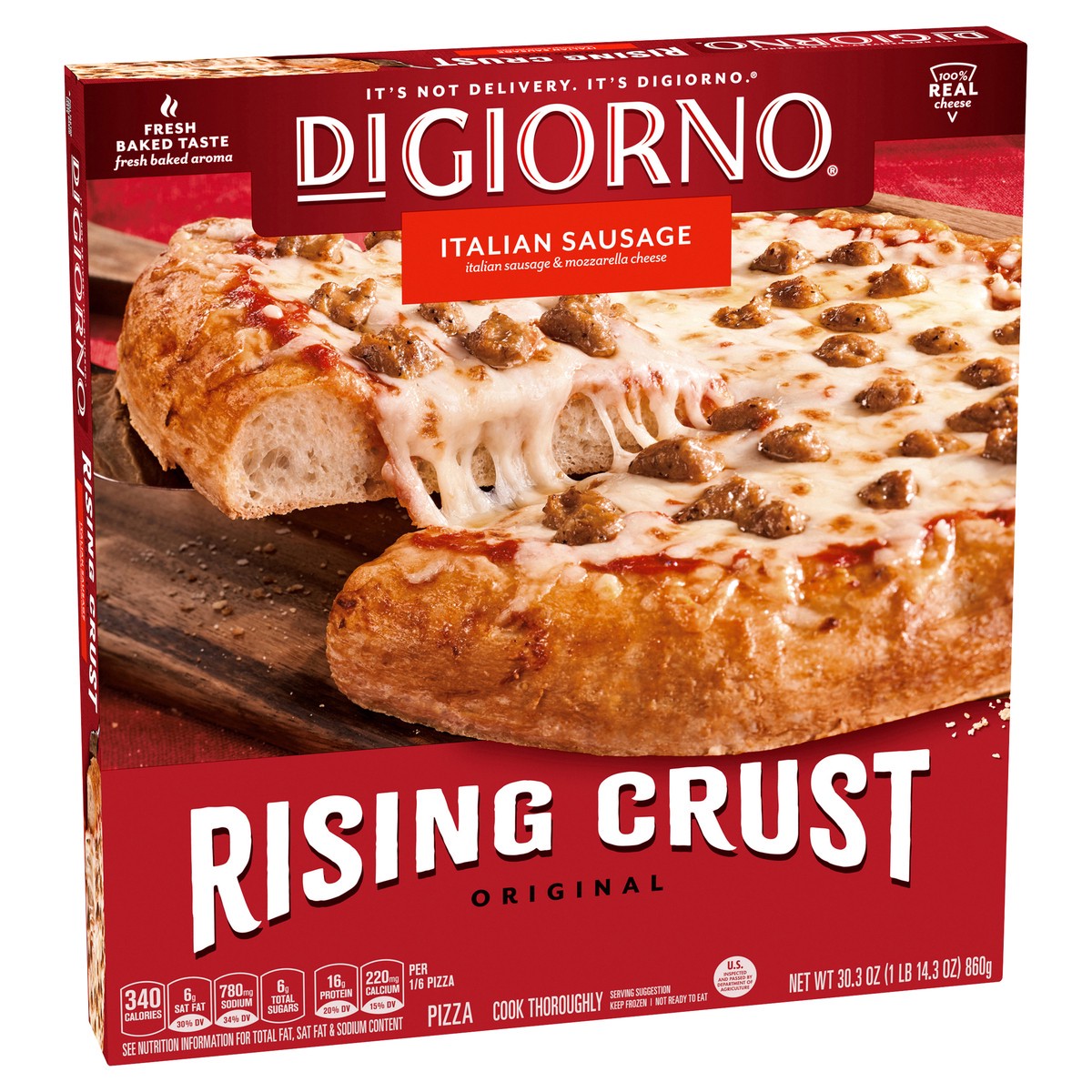 slide 2 of 8, DiGiorno Pizza, 30.3 oz