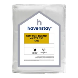Havenstay Cotton Blend Mattress Pad Queen