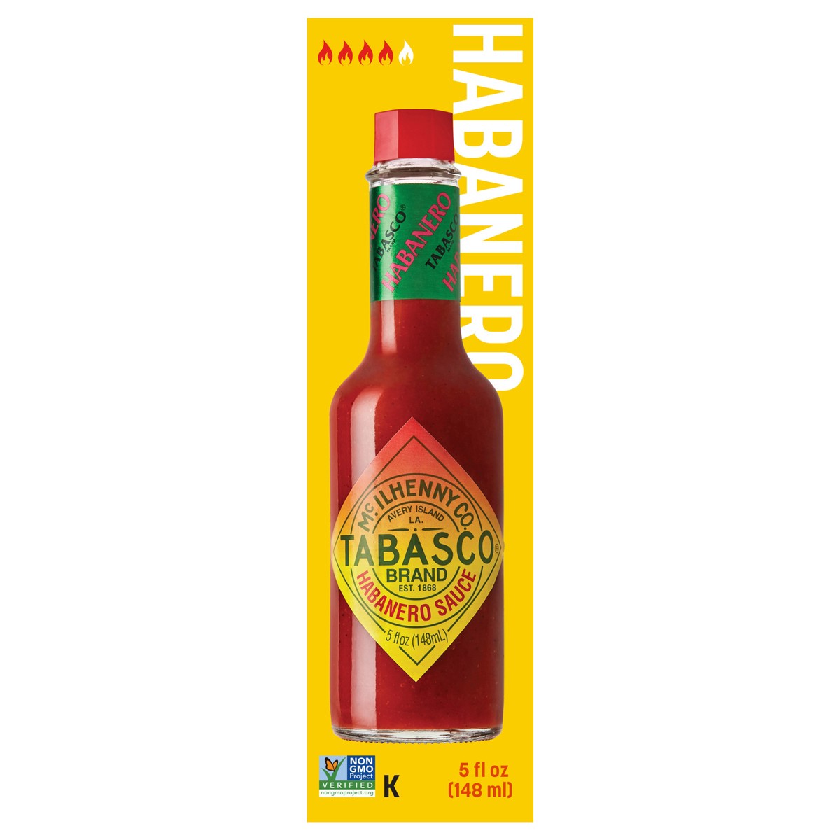 slide 1 of 4, Tabasco Habanero Pepper Sauce, 5 fl oz