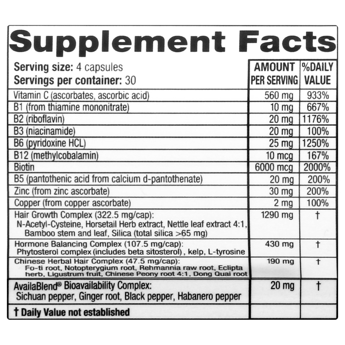 slide 11 of 13, RidgeCrest Herbals Women's Capsules Hair Revive 120 ea, 120 ct