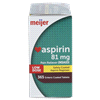 slide 2 of 13, Meijer Aspirin Pain Reliever - Low Dose Bottles, 81mg, 2 x 365 ct