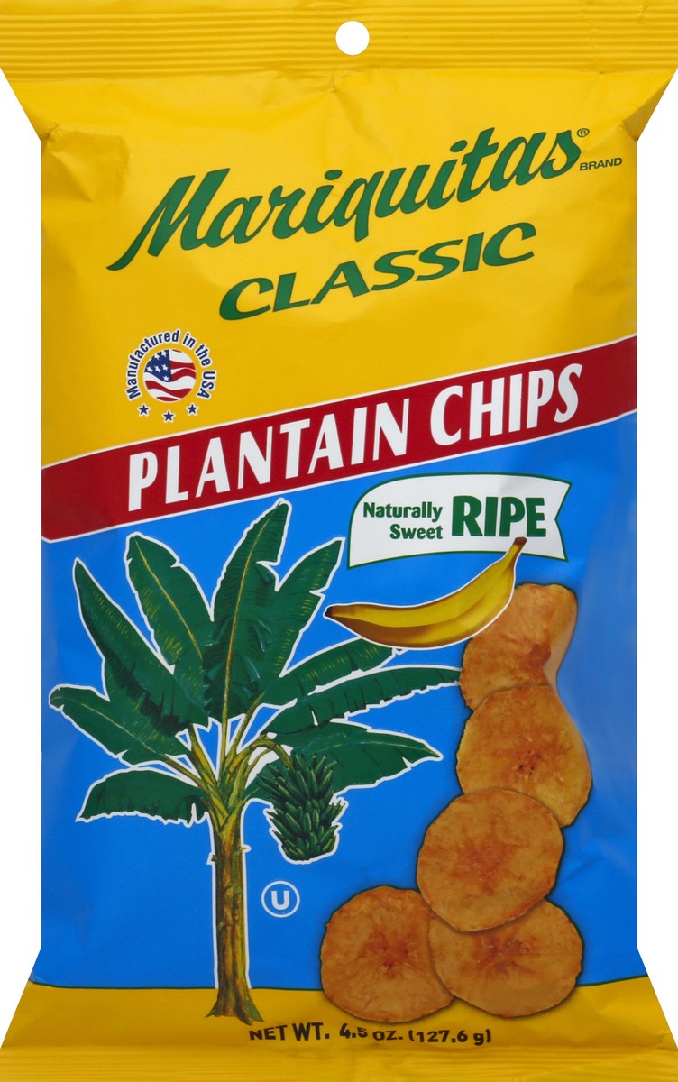 slide 1 of 4, MARIQUITAS Maduro Plantain Chips, 4.5 oz