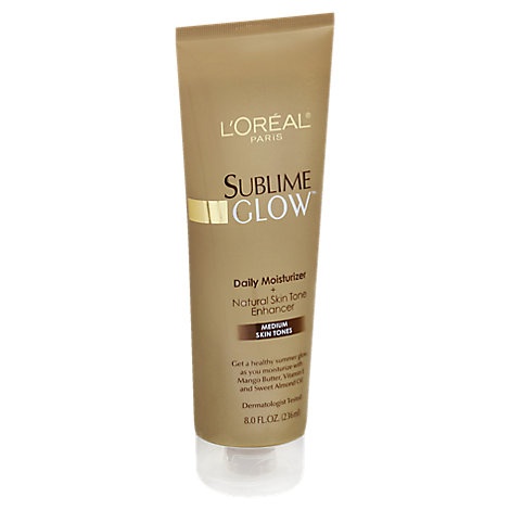 slide 1 of 1, L'Oréal Loreal Sublime Glow Moist Medium, 8 fl oz