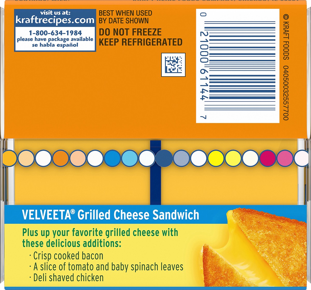 slide 5 of 9, Velveeta Slices Original Cheese, 16 ct Pack, 16 ct