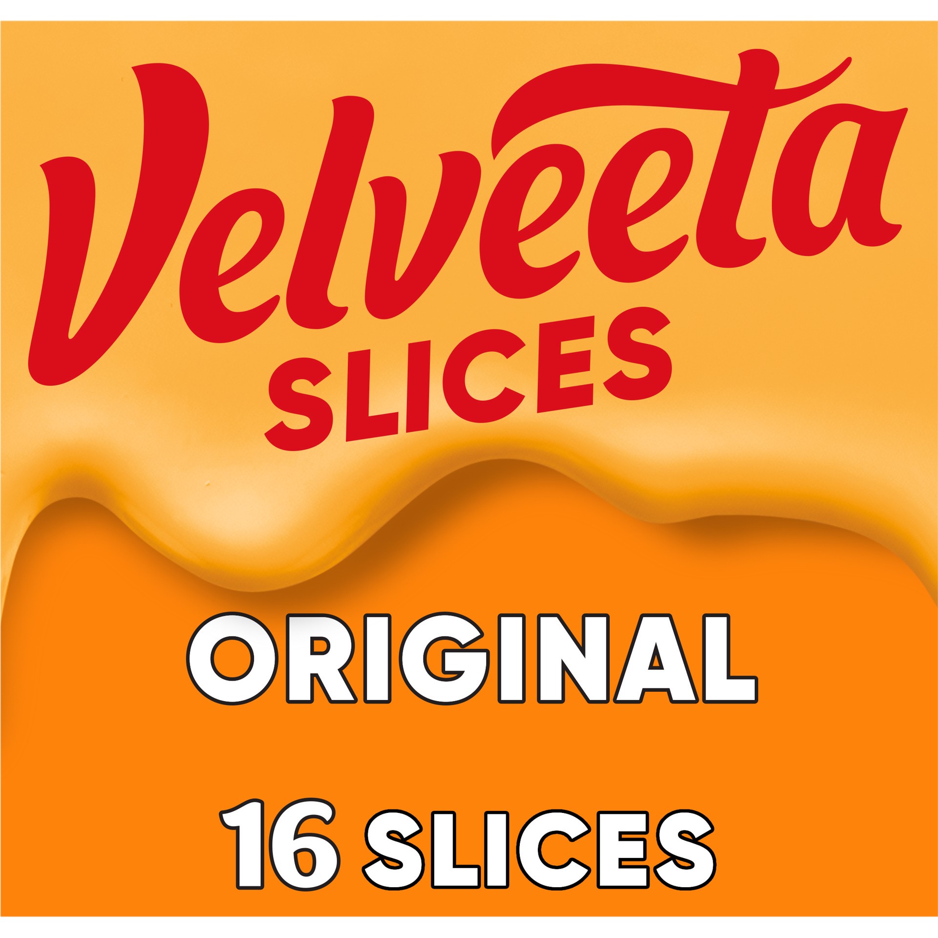 slide 1 of 1, Velveeta Slices Original Cheese Pack, 16 ct