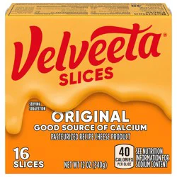Velveeta Slices Original Flavored Cheese, 16 ct Pack