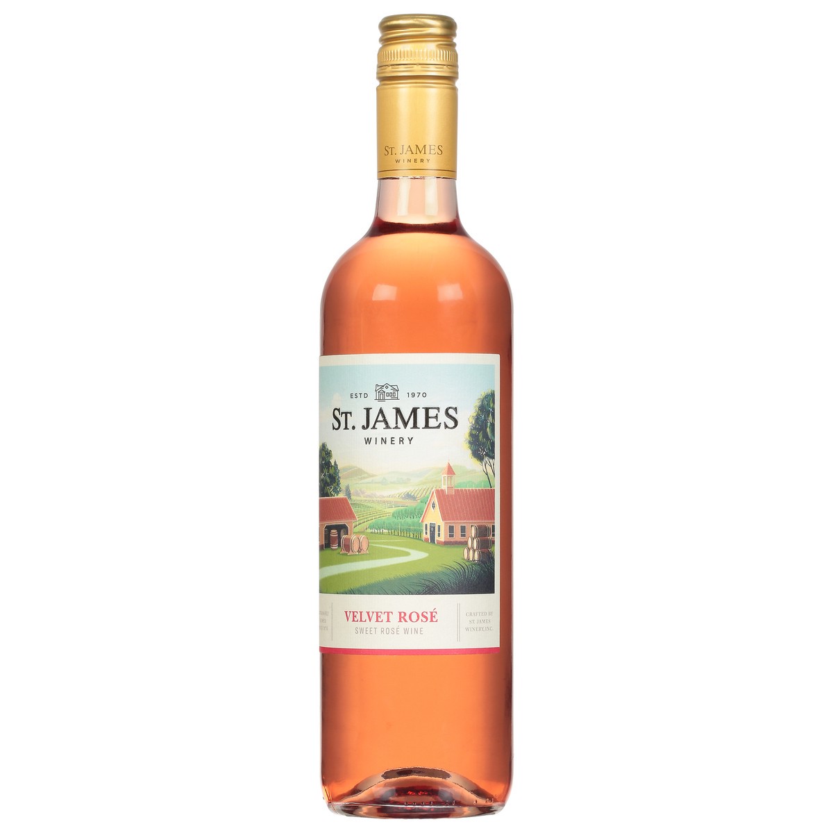 slide 6 of 11, St. James Winery Velvet Rose Sweet Rose Wine 750 ml, 750 ml