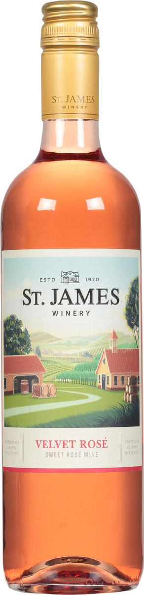 slide 4 of 11, St. James Winery Velvet Rose Sweet Rose Wine 750 ml, 750 ml