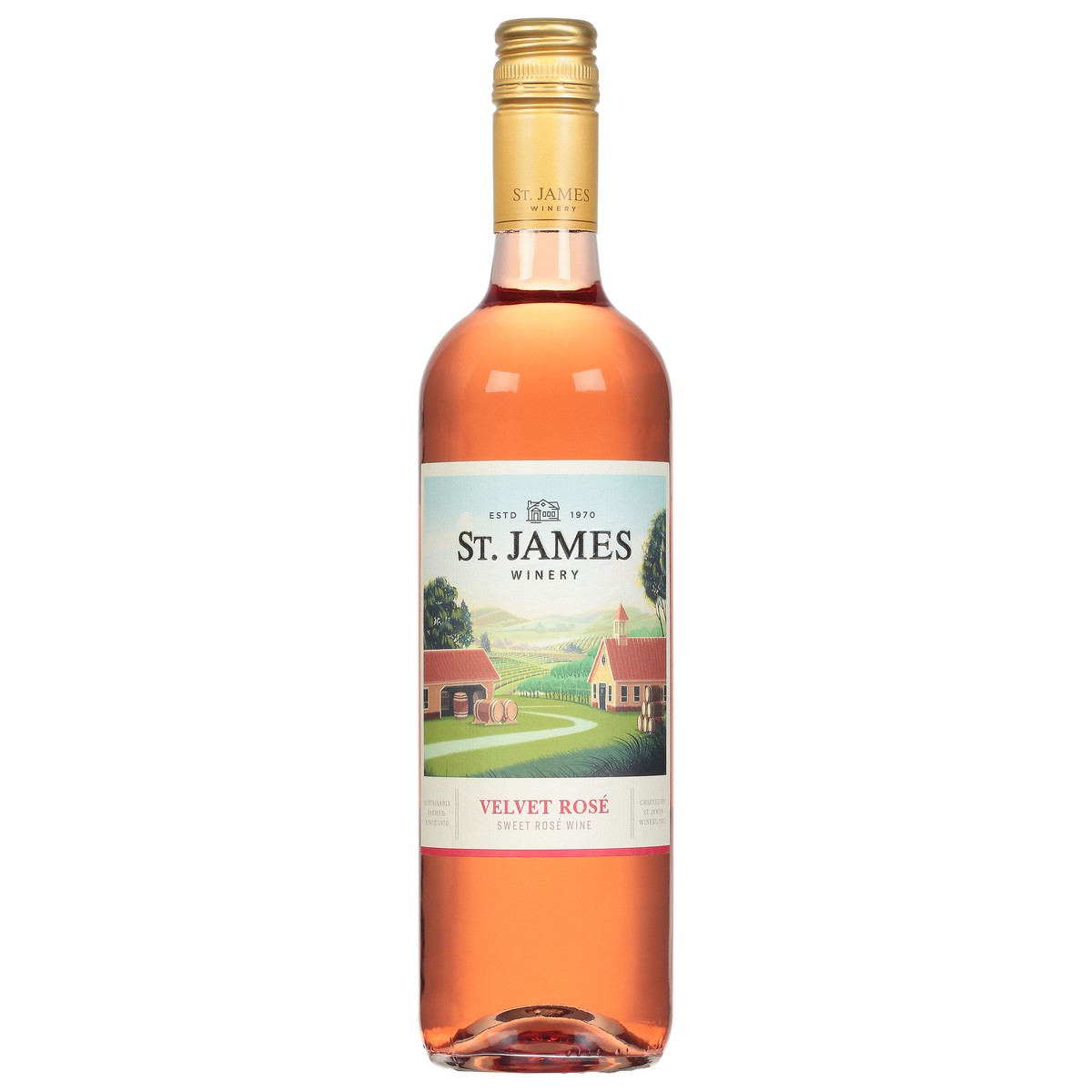 slide 10 of 11, St. James Winery Velvet Rose Sweet Rose Wine 750 ml, 750 ml