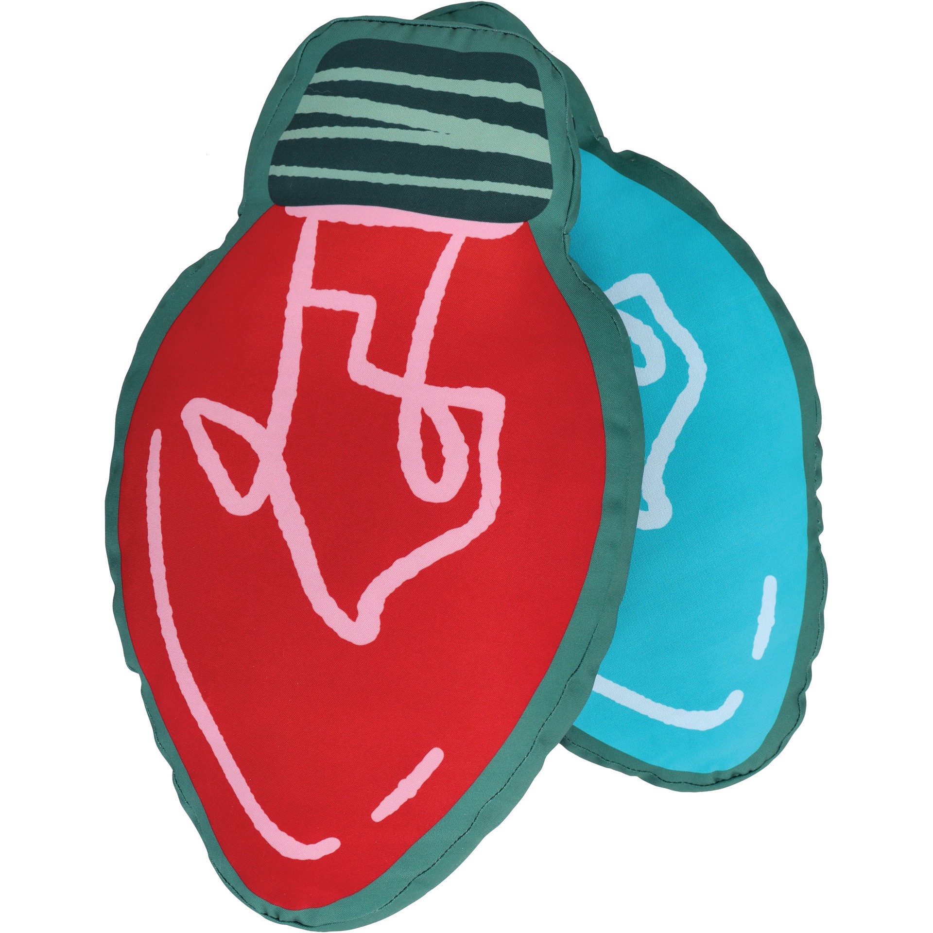 slide 1 of 1, Destination Holiday Christmas Outdoor Pillow Set - Texas Light Bulbs, 2 ct