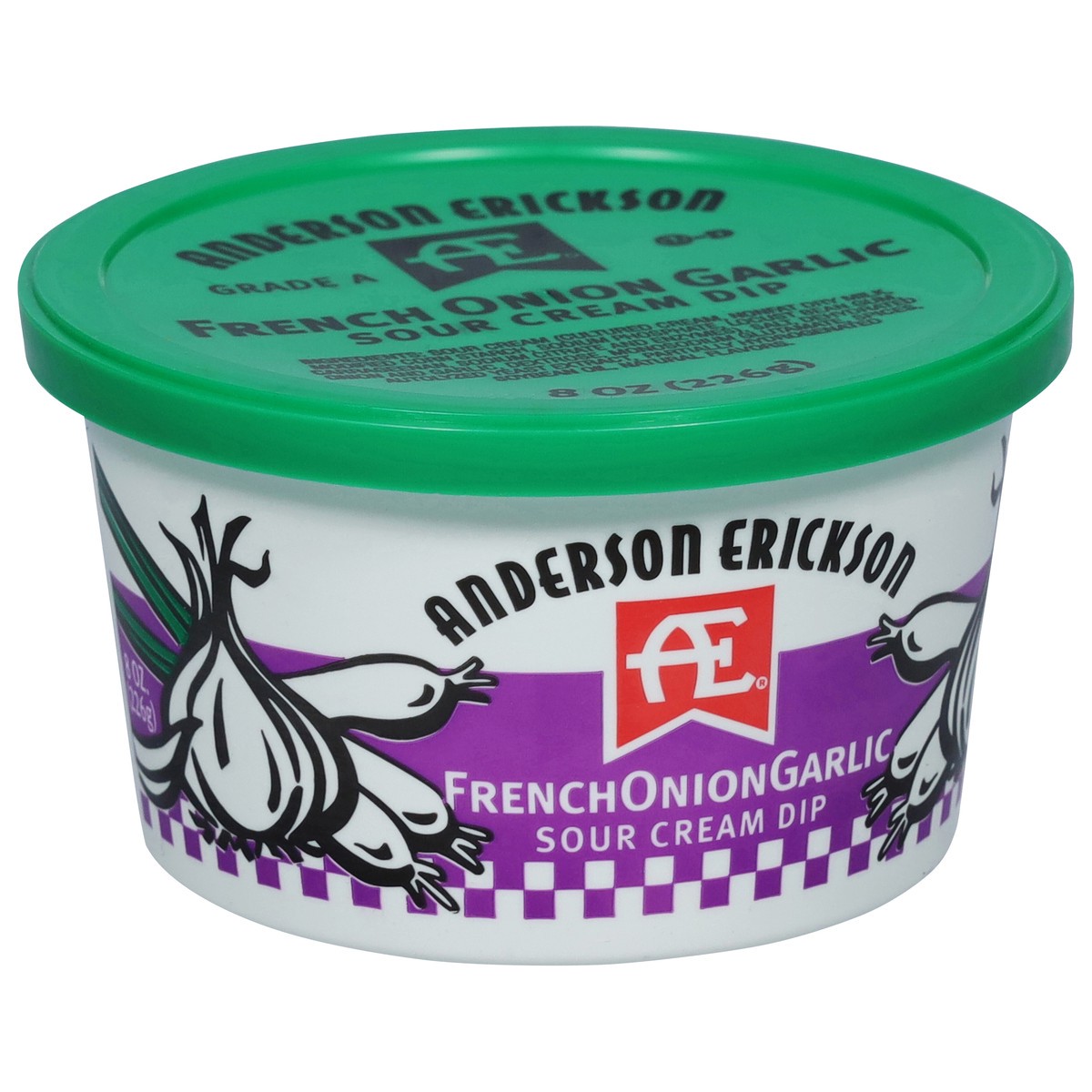 slide 6 of 9, Anderson Erickson Dairy French Onion Garlic Sour Cream Dip 8 oz, 8 oz