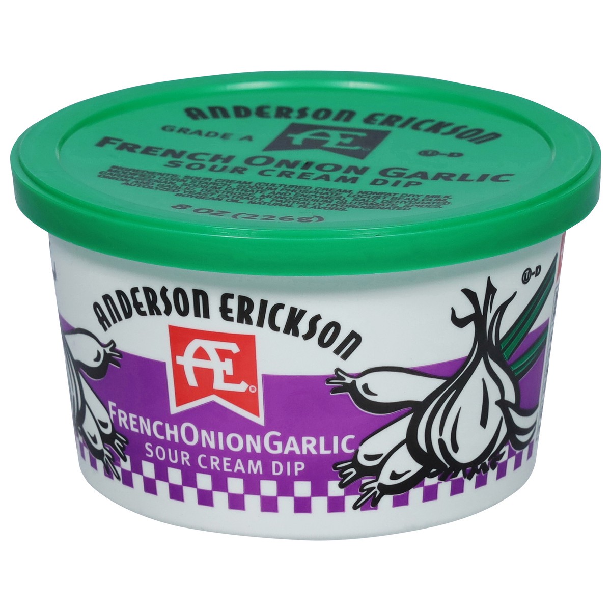 slide 2 of 9, Anderson Erickson Dairy French Onion Garlic Sour Cream Dip 8 oz, 8 oz