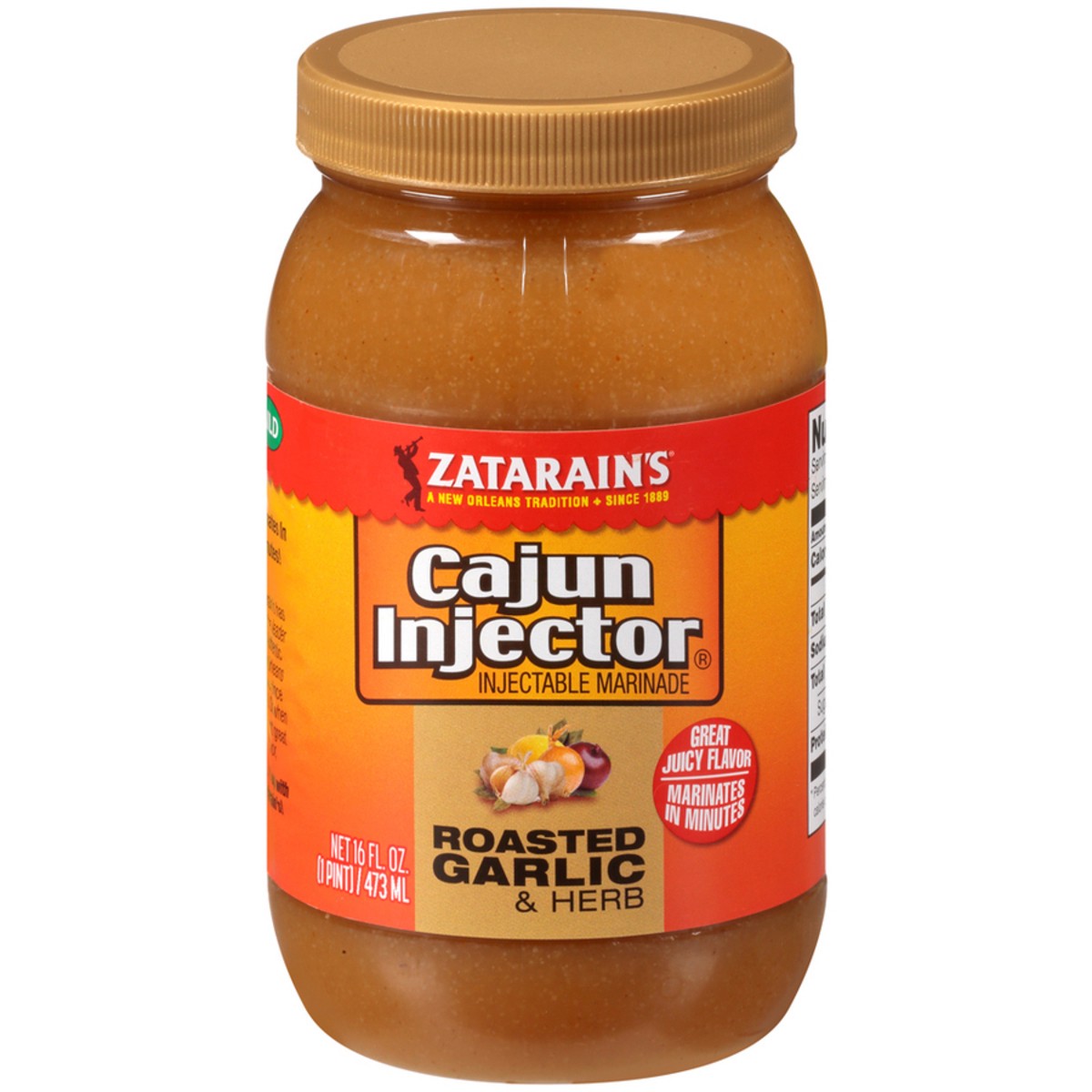 slide 1 of 7, Zatarain's Cajun Injectors Marinade Garlic & Herb, 16 fl oz