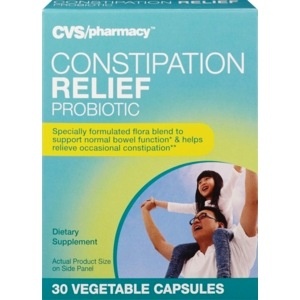 slide 1 of 1, CVS Pharmacy Cvs Health ConstIPAtion Relief Probiotic Capsules, 30Ct, 30 ct