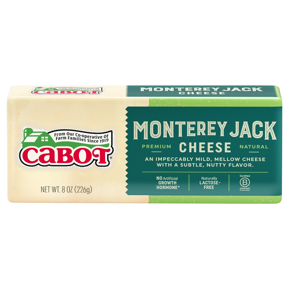 slide 6 of 7, Cabot Vermont Monterey Jack Cheese, 8 oz